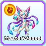MasterWeasel monster in Blox Monsters roblox experience