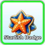 Starfish badge gear in Blox Monsters roblox experience