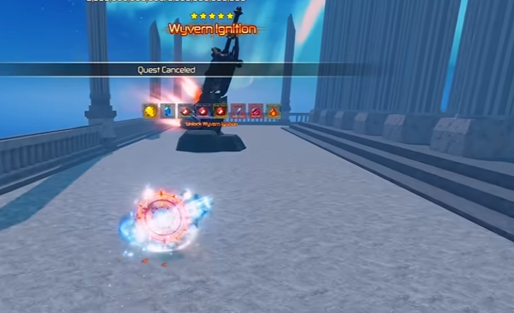 Wyvern Ignition Blade in Broken Blade Location on Midgard Island Roblox