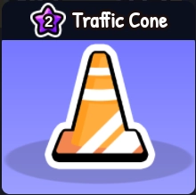 The Traffic Cone Hat in Battle Pet Roblox Experience