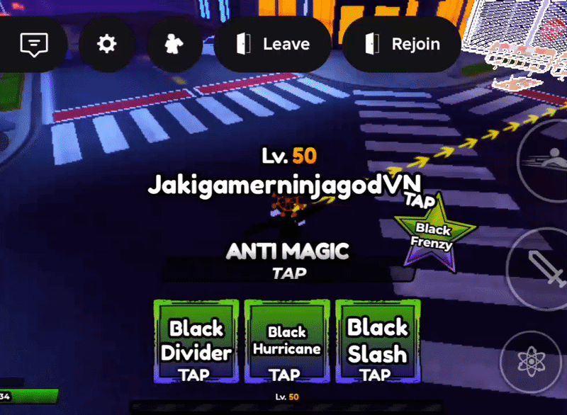 Black Frenzy Ability from Anime Apocalypse Roblox Experience
