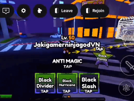 Black Slash Ability from Anime Apocalypse Roblox Experience