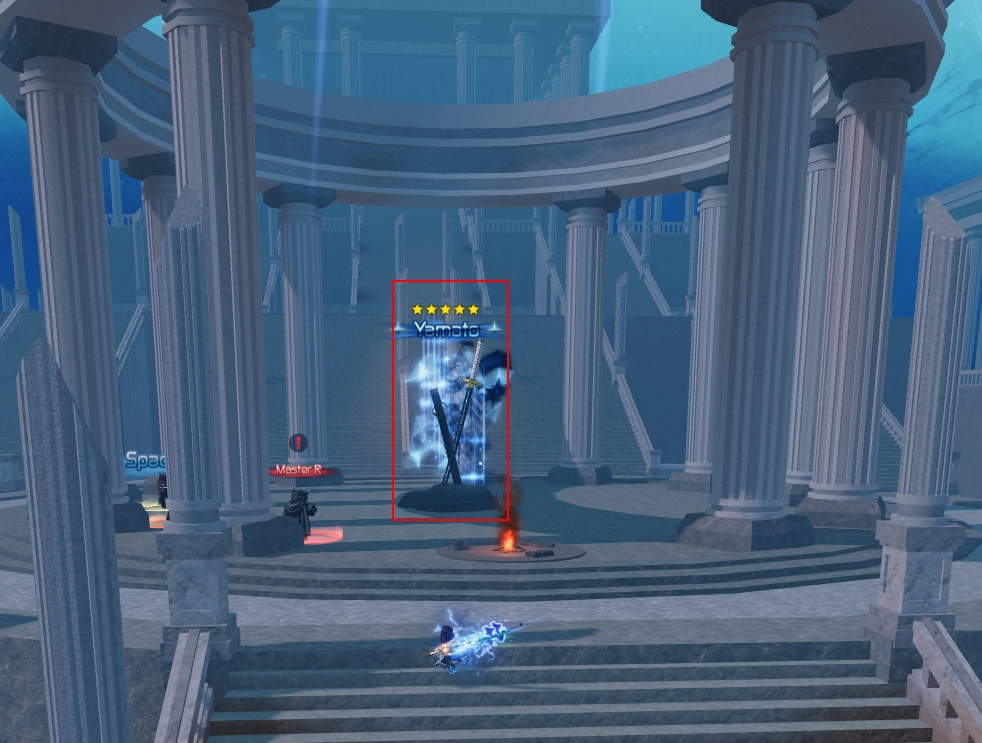 The Yamato Weapon Location in Broken Blade Roblox Experience