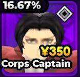 Corps Captain Unit from Anime Expeditions Roblox Experience