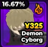 Demon Cyborg Unit from Anime Expeditions Roblox Experience
