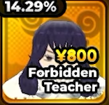 Forbidden Teacher Unit from Anime Expeditions Roblox Experience