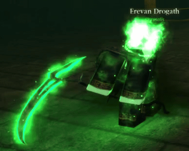Hollowed Scythe Weapon from Apocrypha Roblox Experience