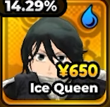 Ice Queen Unit from Anime Expeditions Roblox Experience