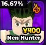 Nen Hunter Unit from Anime Expeditions Roblox Experience