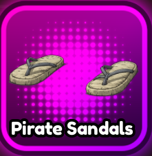 Pirate Sandals Equipment from Anime Squadron Roblox Experience