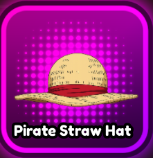 Pirate Straw Equipment from Anime Squadron Roblox Experience