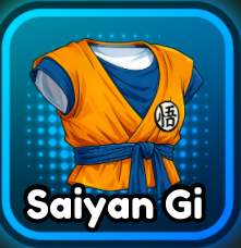 Saiyan Gi Equipment from Anime Squadron Roblox Experience
