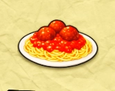 Spaghetti and Meatballs Recipe from Craft a Menu Roblox Experience