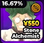 Stone Alchemist Unit from Anime Expeditions Roblox Experience