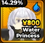 Water Princess Unit from Anime Expeditions Roblox Experience