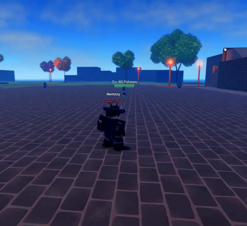 Player performing Shadow Fruit's E move in haze seas