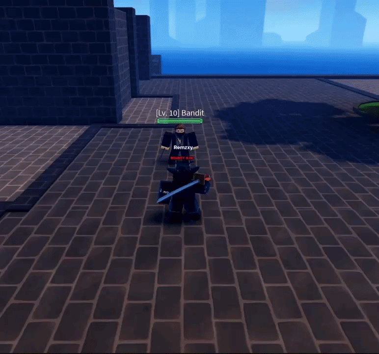 Bloody Barrage Skill Raiu Sword from Haze Seas Roblox Experience