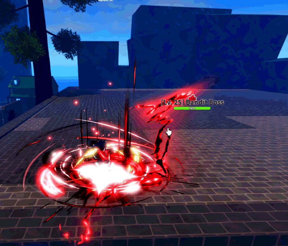 Crimson Barrage Skill Gryphon from Haze Seas Roblox Experience