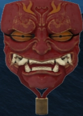 Aka Oni Mask Accessory in Dokkodo Roblox Experience