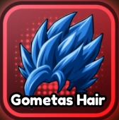 Gometas Hair Gear from Anime Squadron Roblox Experience
