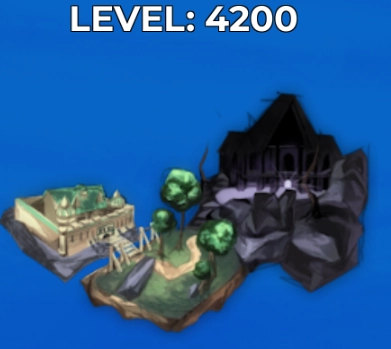 The Land of the Gods Location in Haze Seas Roblox Experience 