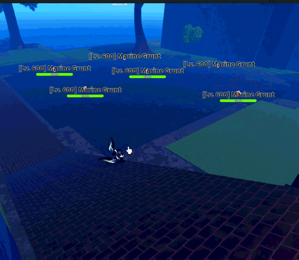 Trillion Slashes Skill Dual Dark Blade from Haze Seas Roblox Experience