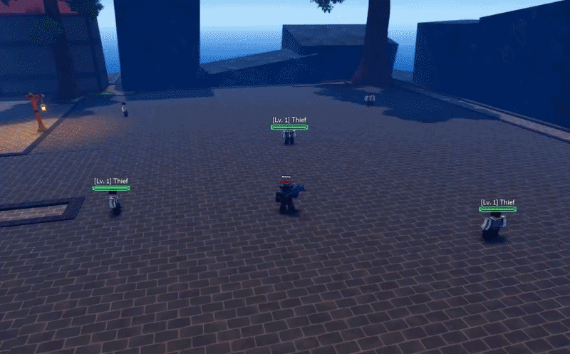 Twisting Blaze Sword from Haze Seas Roblox Experience